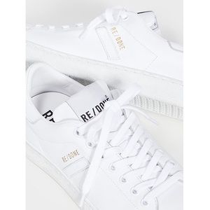 RE/DONE 70s Tennis Shoes in white leather (NWOT)